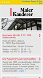 Mobile Screenshot of maler-cannstatt.de